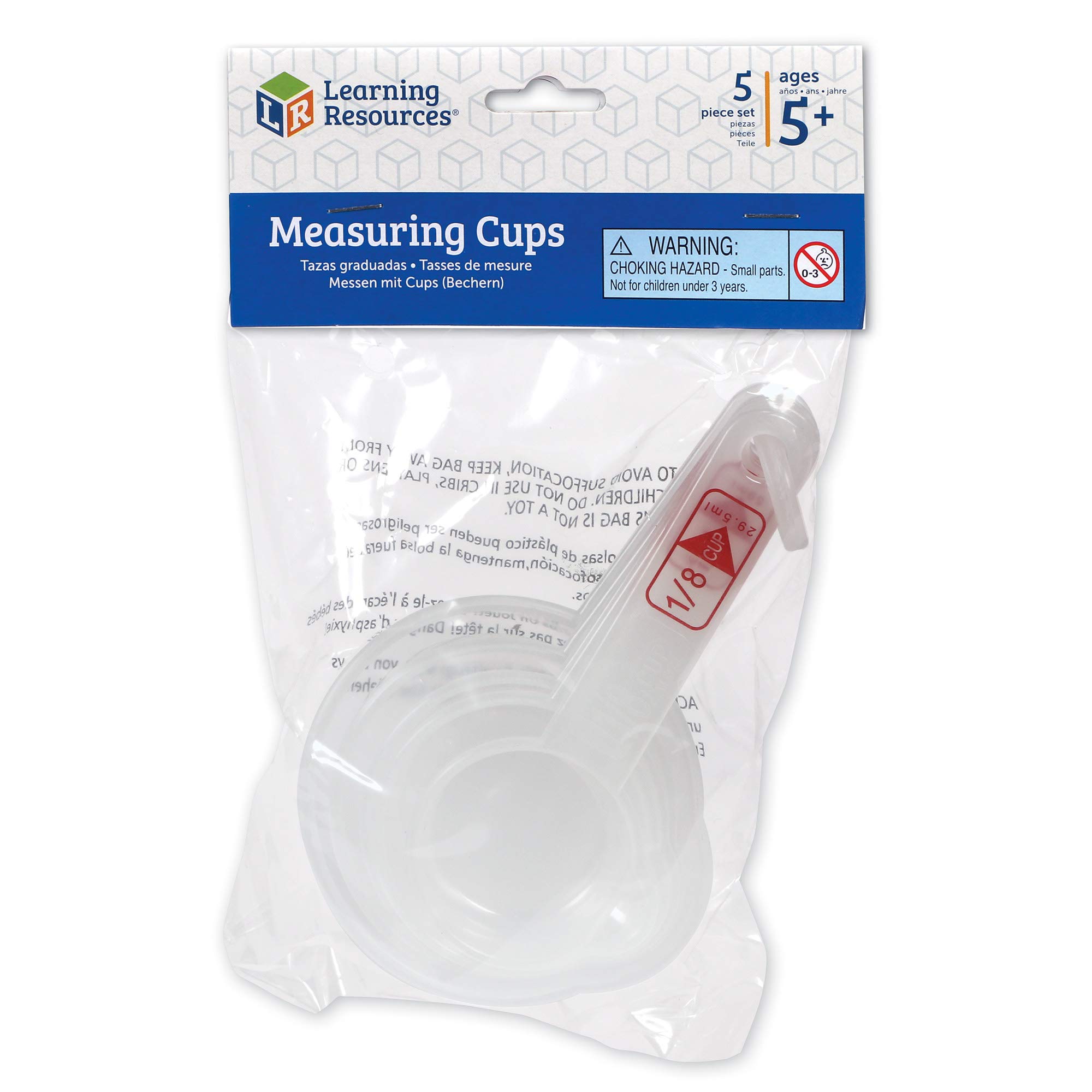 Foto 5 | Set De 5 Tazas Medidoras, Recursos De Aprendizaje - Venta Internacional.