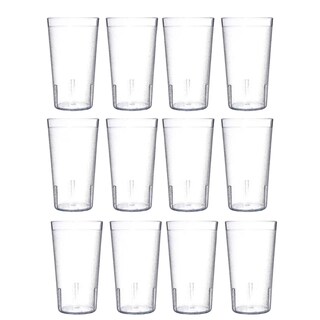 Foto 3 | Paquete De 12 Vasos Kitchen Facilities De Plástico San 12oz Resistente 360ml