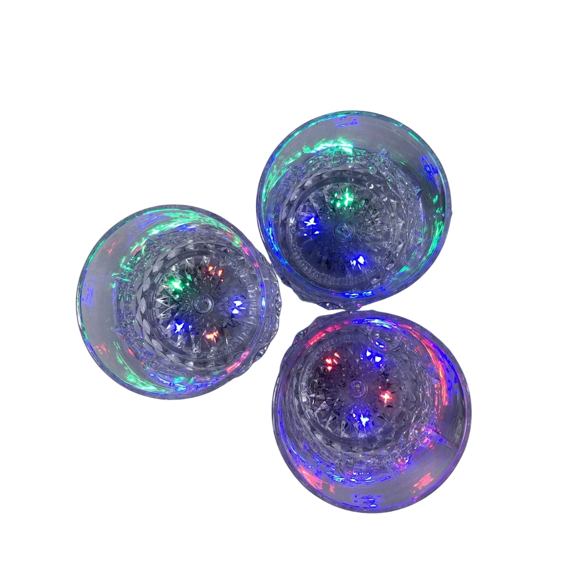 Foto 3 pulgar | Set 3 Vasos De 8 Oz Con Luz Led Y Fluorescente