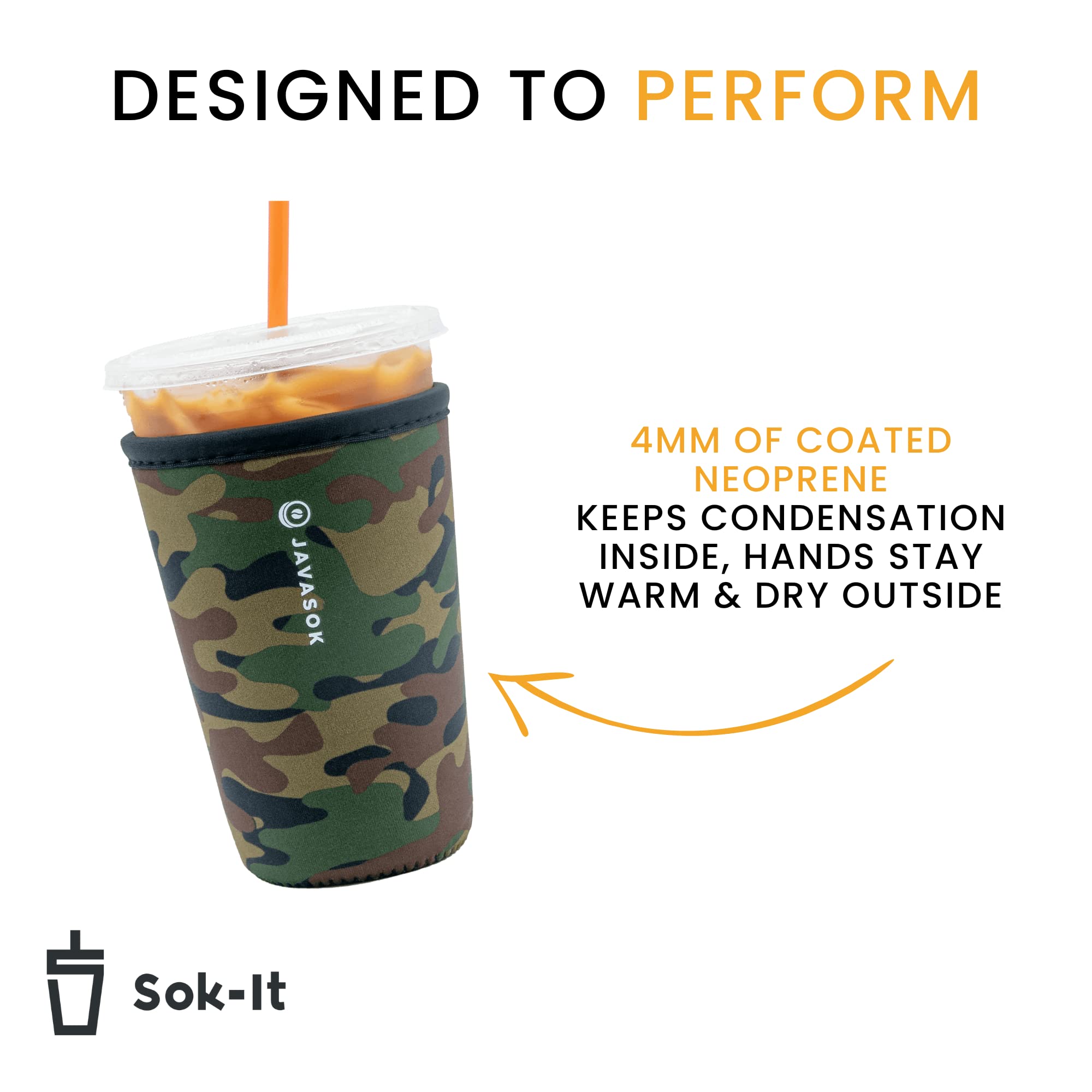 Foto 4 pulgar | Cup Sleeve Sok It Java Sok Café Helado Y Refresco Frío 650-800 Ml - Venta Internacional.