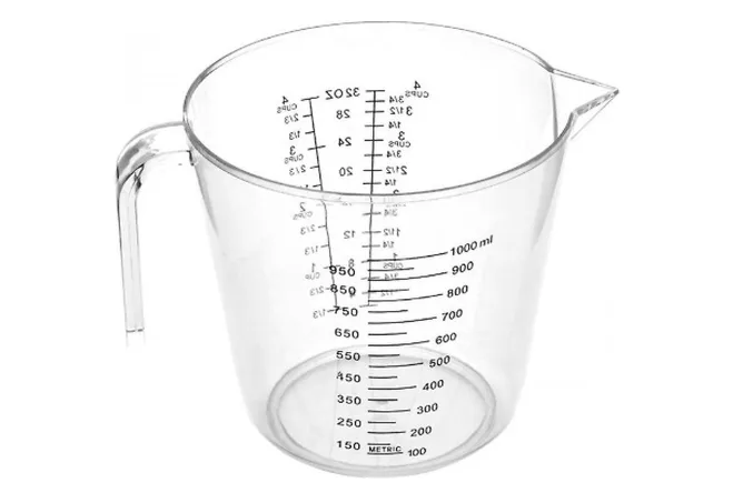 Aleissi Xtellar Jarra Medidora Uso Rudo Cocina Reposteria 1lt Color Transparente