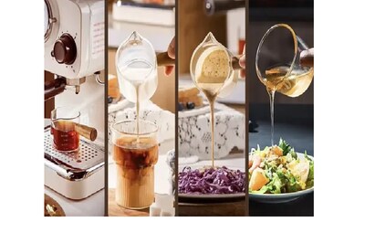 Foto 5 | Taza Xtellar Medidora De Café Barista Cristal Mango De Madera 75 Ml