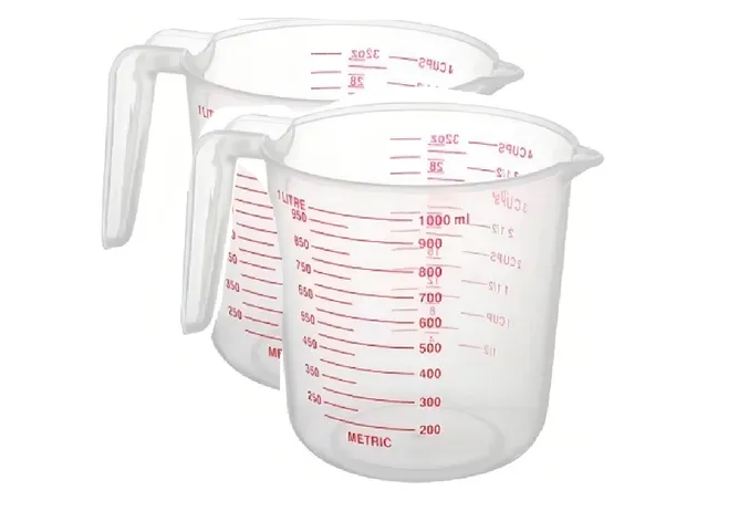 Taza Xtellar De Medición Jarra Con Agarre Y Azúcar Líquido Medida Color Transparente