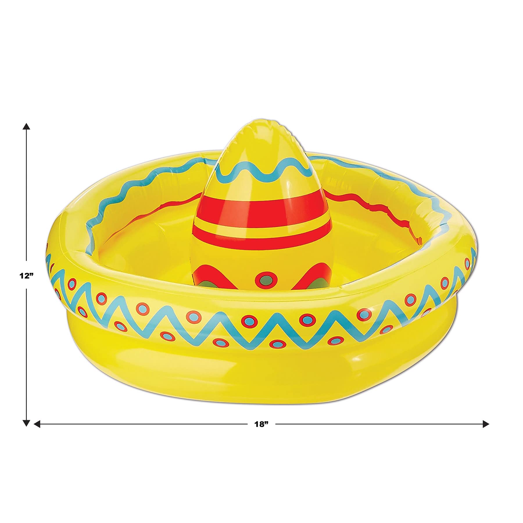 Foto 3 pulgar | Sombrero Inflable Beistle, Multicolor, Capacidad De 2,8 Litros - Venta Internacional.