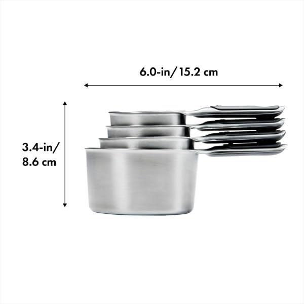 Foto 7 pulgar | Vasos Medidores Oxo Good Grips De Acero Inoxidable, 4 Piezas - Venta Internacional.