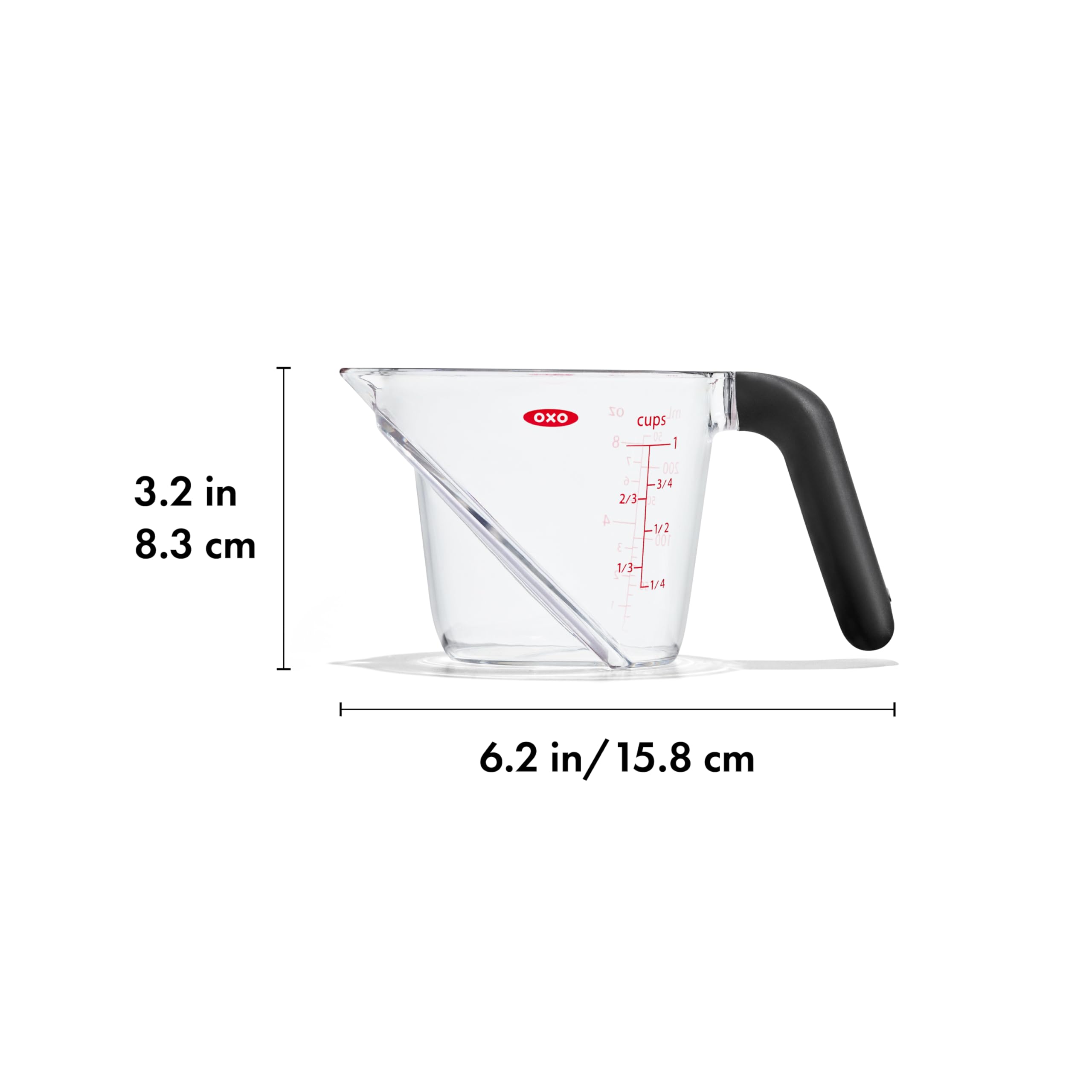 Foto 7 pulgar | Vaso Medidor Oxo Good Grips, 250 Ml, Superficie Angular De 1 Taza - Venta Internacional.