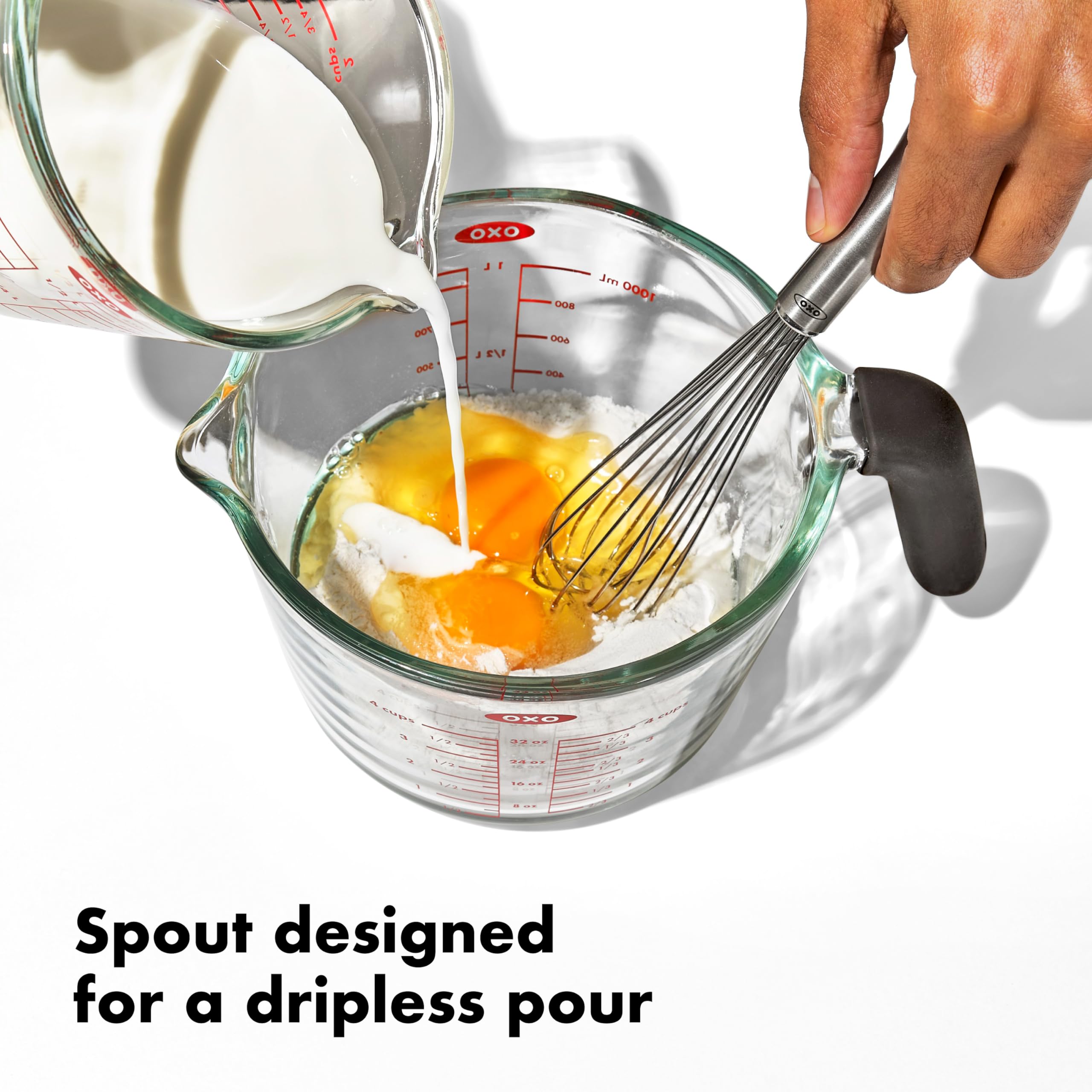 Foto 4 pulgar | Vaso Medidor Oxo Good Grips De Vidrio Borosilicato, 4 Tazas - Venta Internacional.