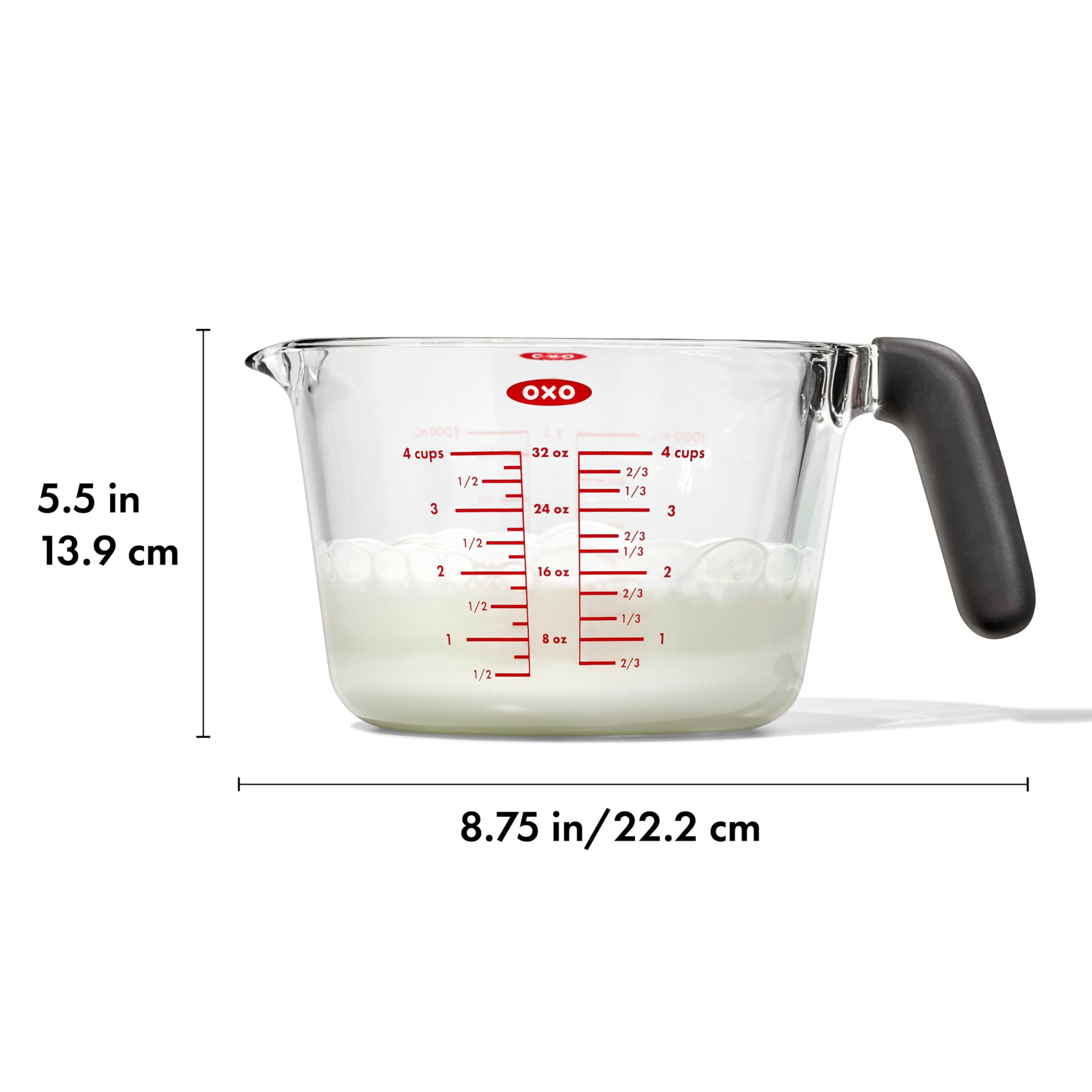 Foto 7 pulgar | Vaso Medidor Oxo Good Grips De Vidrio Borosilicato, 4 Tazas - Venta Internacional.