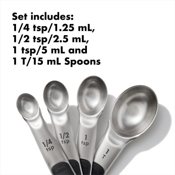 Foto 3 pulgar | Cucharas Dosificadoras Oxo Good Grips De Acero Inoxidable, 4 Piezas - Venta Internacional.