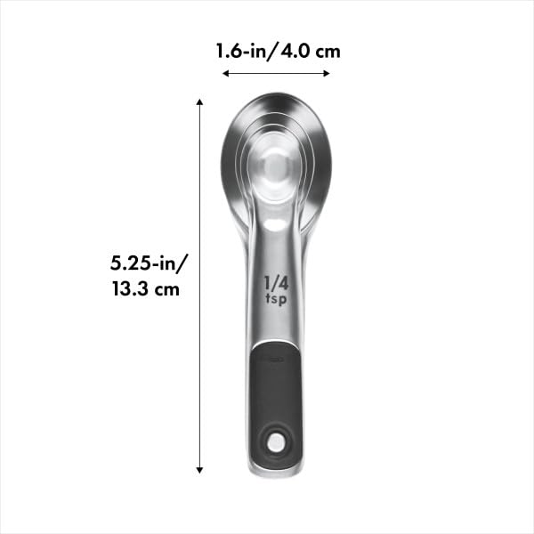 Foto 8 pulgar | Cucharas Dosificadoras Oxo Good Grips De Acero Inoxidable, 4 Piezas - Venta Internacional.