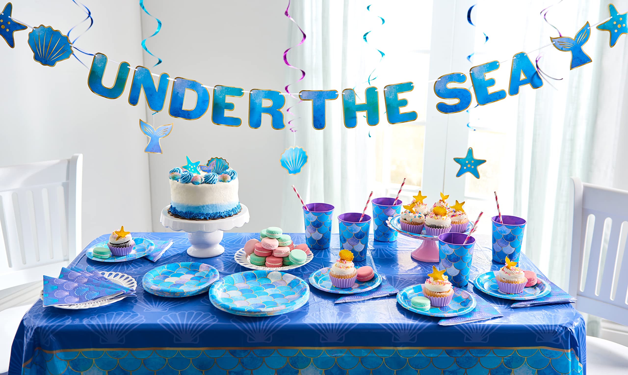 Foto 4 pulgar | Vasos Con Diseño De Sirena American Greetings, 16 Onzas, 8 Unidades, Party Supplies - Venta Internacional.