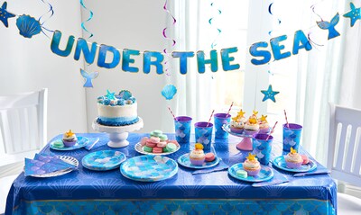 Foto 3 | Vasos Con Diseño De Sirena American Greetings, 16 Onzas, 8 Unidades, Party Supplies - Venta Internacional.