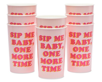 Foto 2 | Vasos Para Fiestas American Greetings Sip Me 650 Ml (8 Unidades) - Venta Internacional.