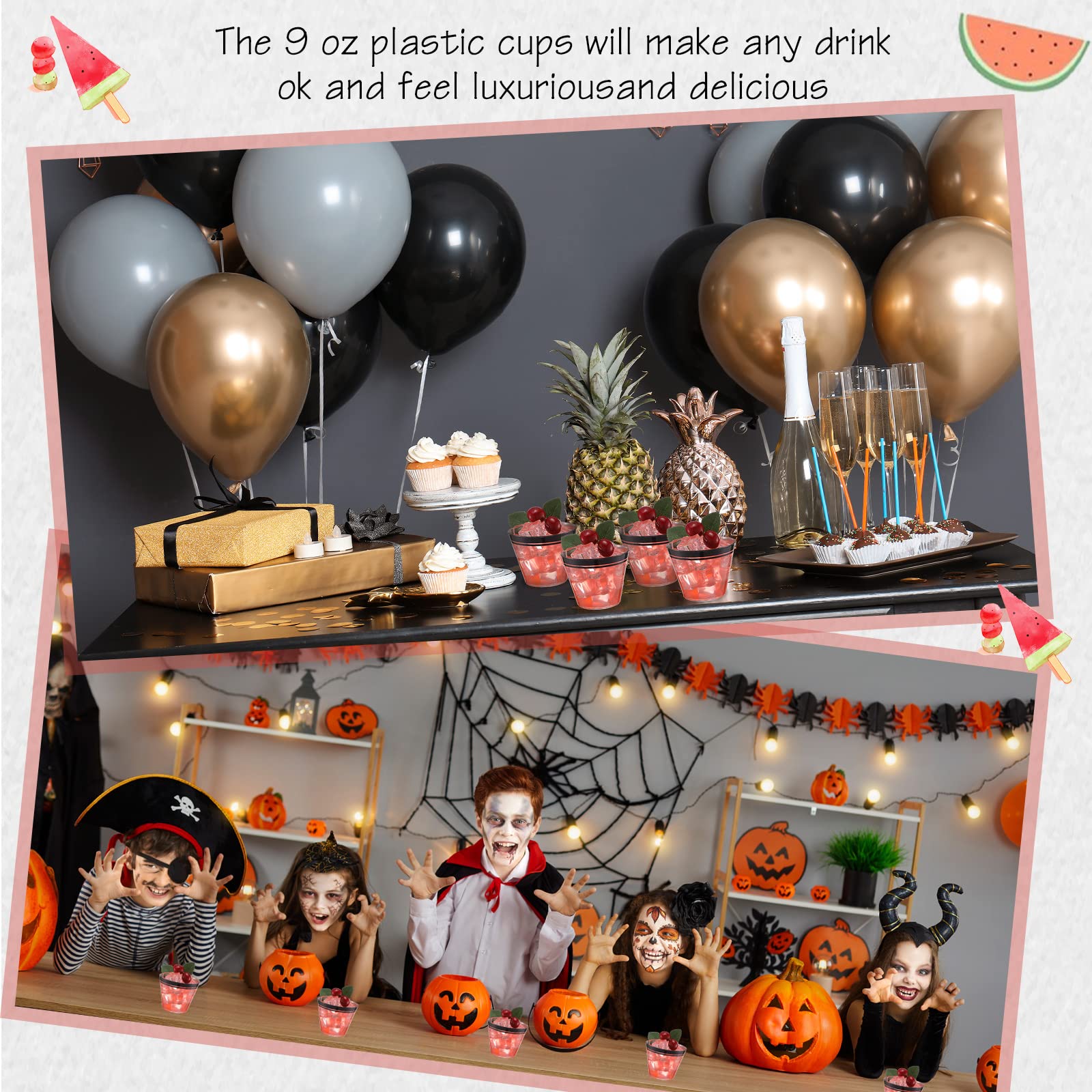 Foto 6 | Vasos Desechables De Plástico Skylety Halloween 9 Oz (100 Unidades) - Venta Internacional.