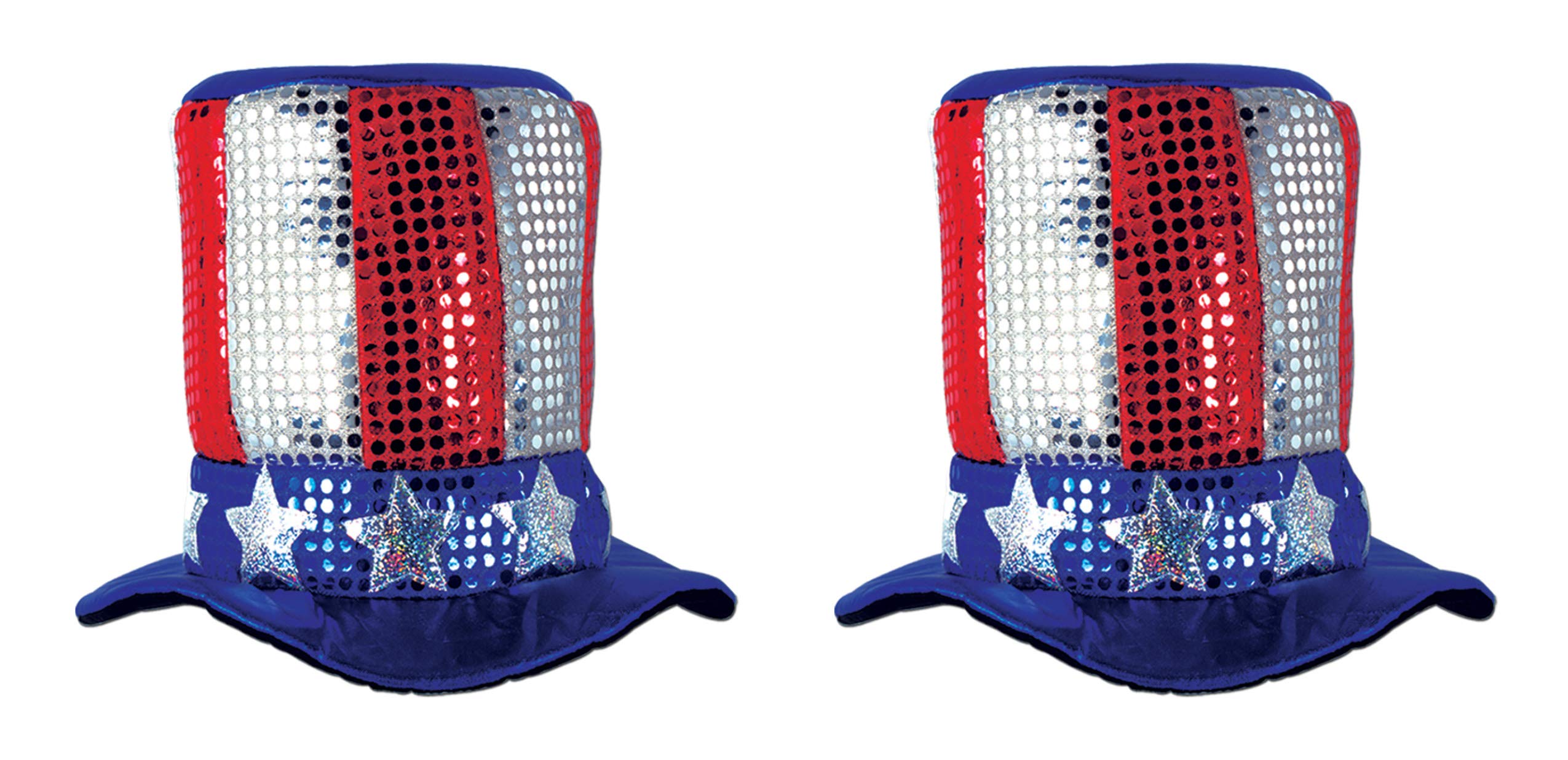 Foto 2 pulgar | Top Hats Beistle Glitz N' Gleam Uncle Sam, Paquete De 2 Unidades Osfm - Venta Internacional.