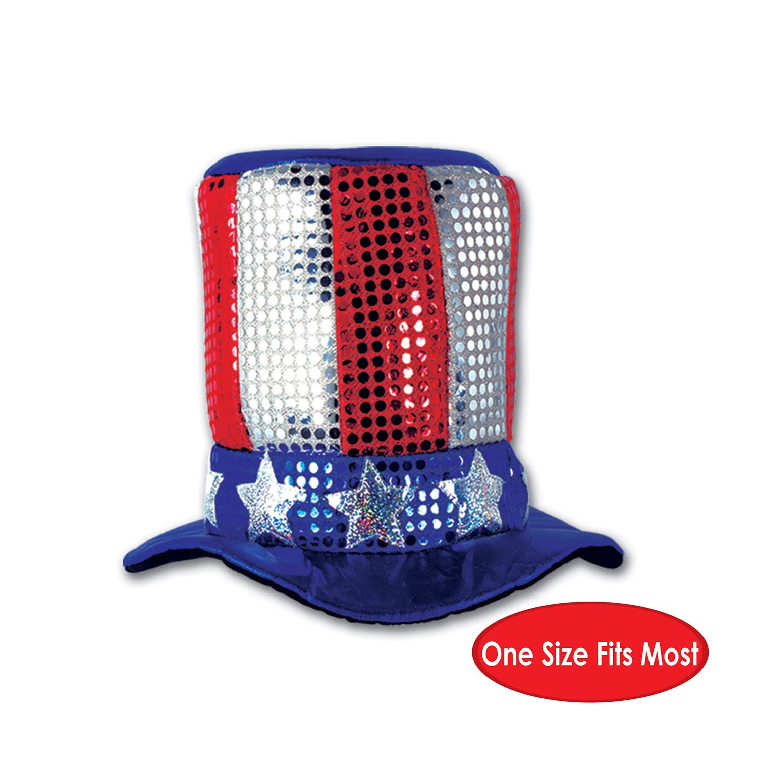 Foto 4 pulgar | Top Hats Beistle Glitz N' Gleam Uncle Sam, Paquete De 2 Unidades Osfm - Venta Internacional.
