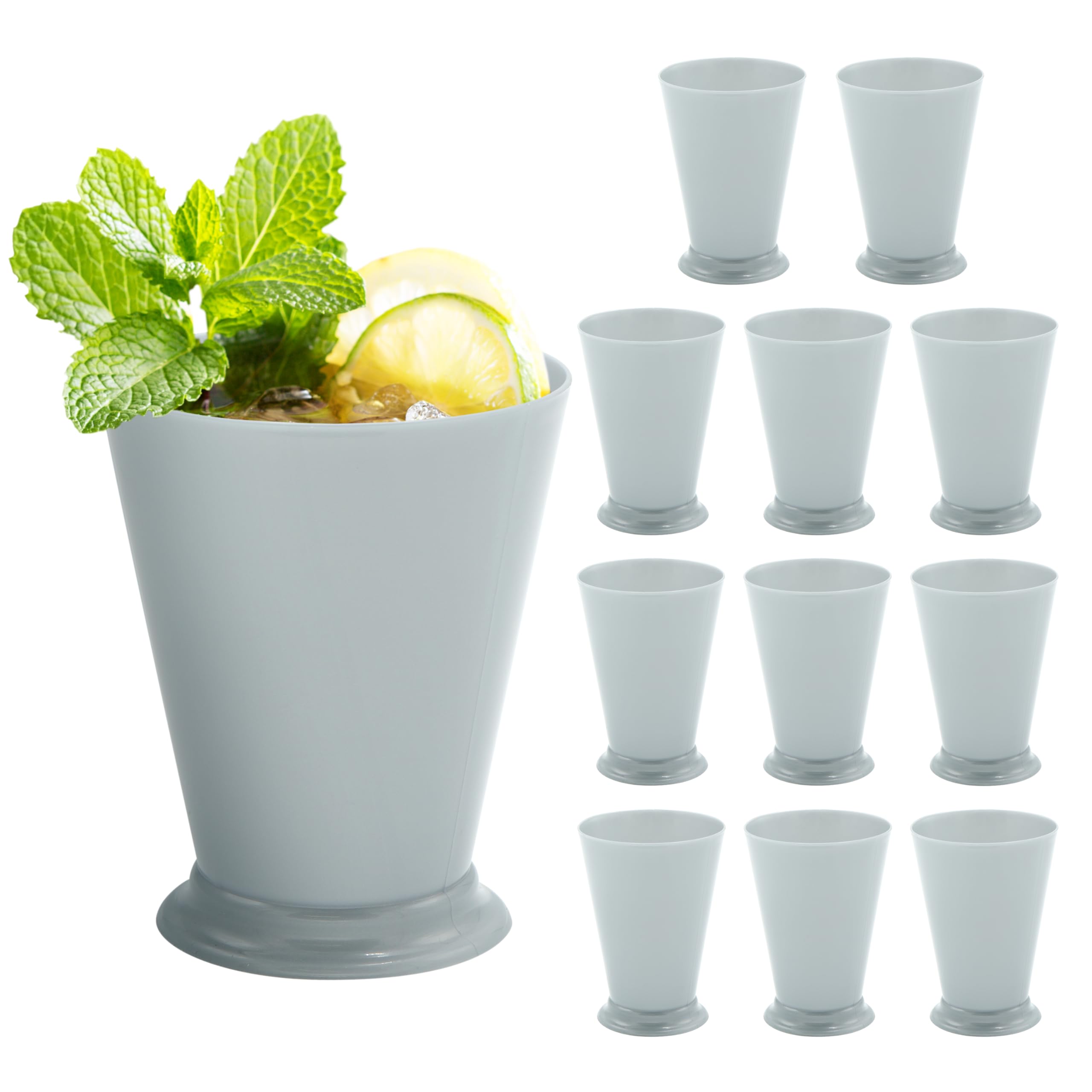 Foto 2 pulgar | Vasos De Plástico Mint Julep De 10 Ml, Paquete De 12 Unidades, Kentucky Party Derby - Venta Internacional.