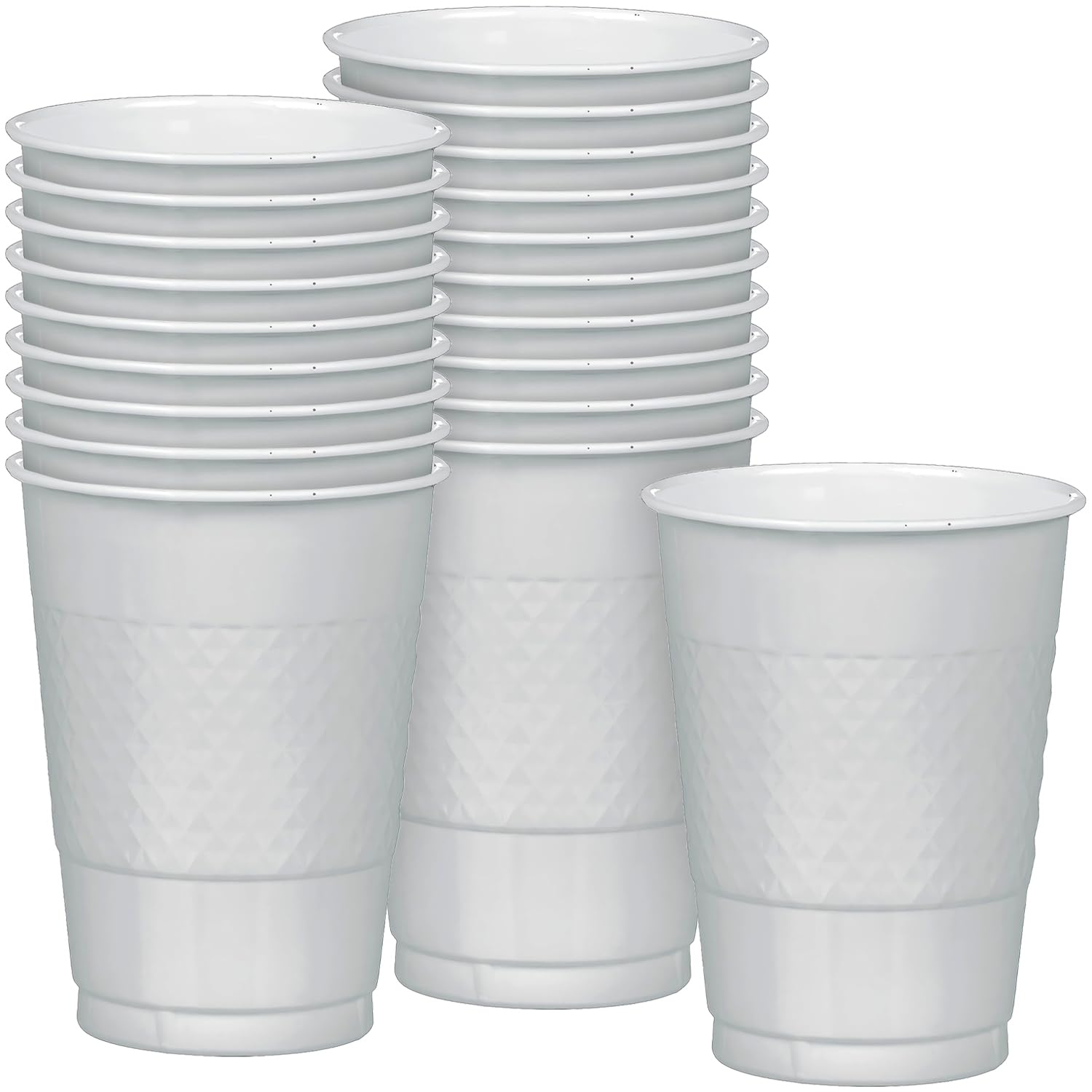 Foto 2 pulgar | Vasos De Plástico Amscan Silver De 18 Oz, Paquete De 20 Unidades, Para Fiestas - Venta Internacional.