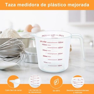 Foto 4 | Tazas Y Cucharas Medidoras 12pc De Cocina Repostería Vistoso Lab.g Multicolor