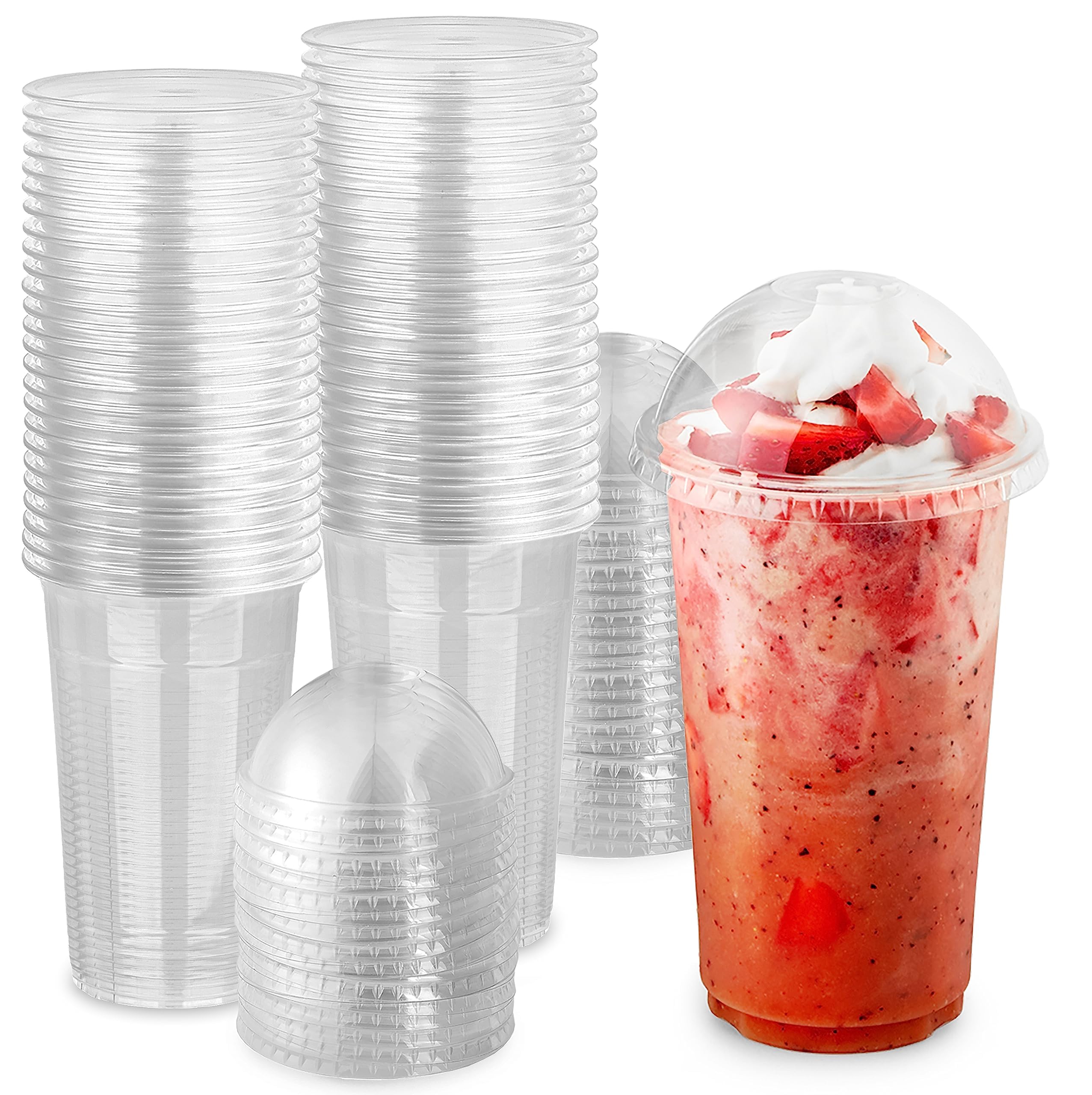 Foto 2 pulgar | Vasos De Postre Stock Your Home, Plástico Transparente, 470 Ml (juego De 50) - Venta Internacional.