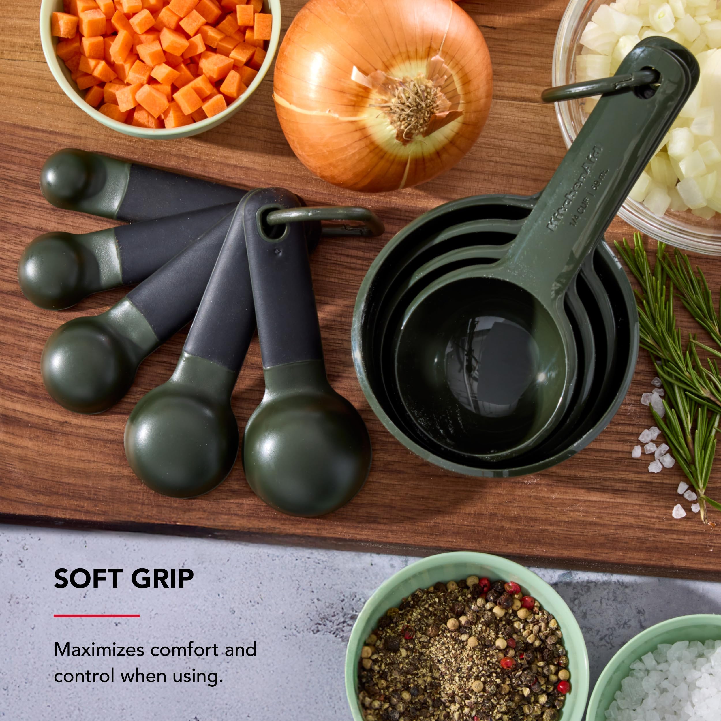 Foto 5 pulgar | Juego De Tazas Y Cucharas Medidoras Kitchenaid De Plástico, 9 Piezas - Venta Internacional.