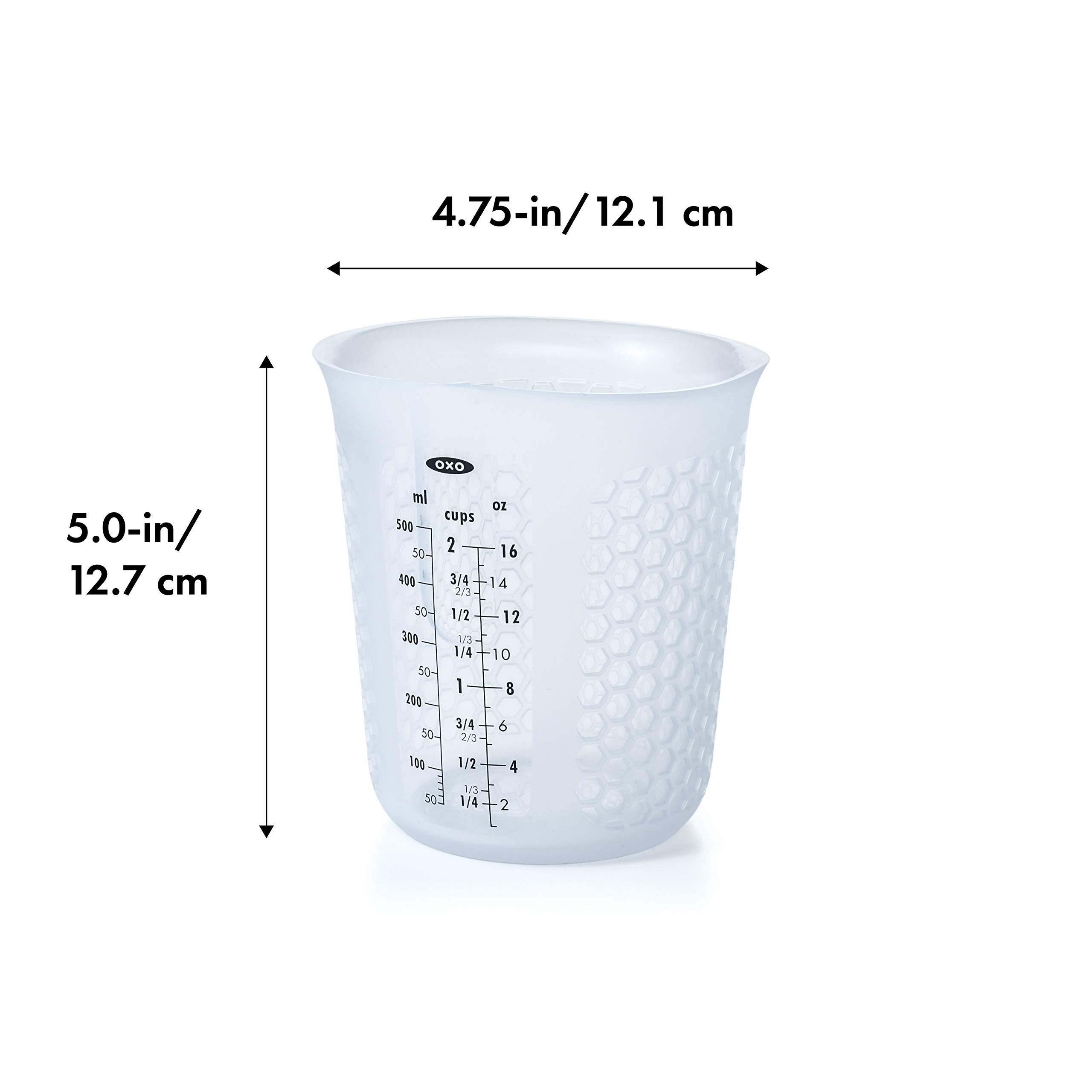 Foto 2 | Vaso Medidor Oxo Good Grips De Silicona Transparente  500 Ml - Venta Internacional.