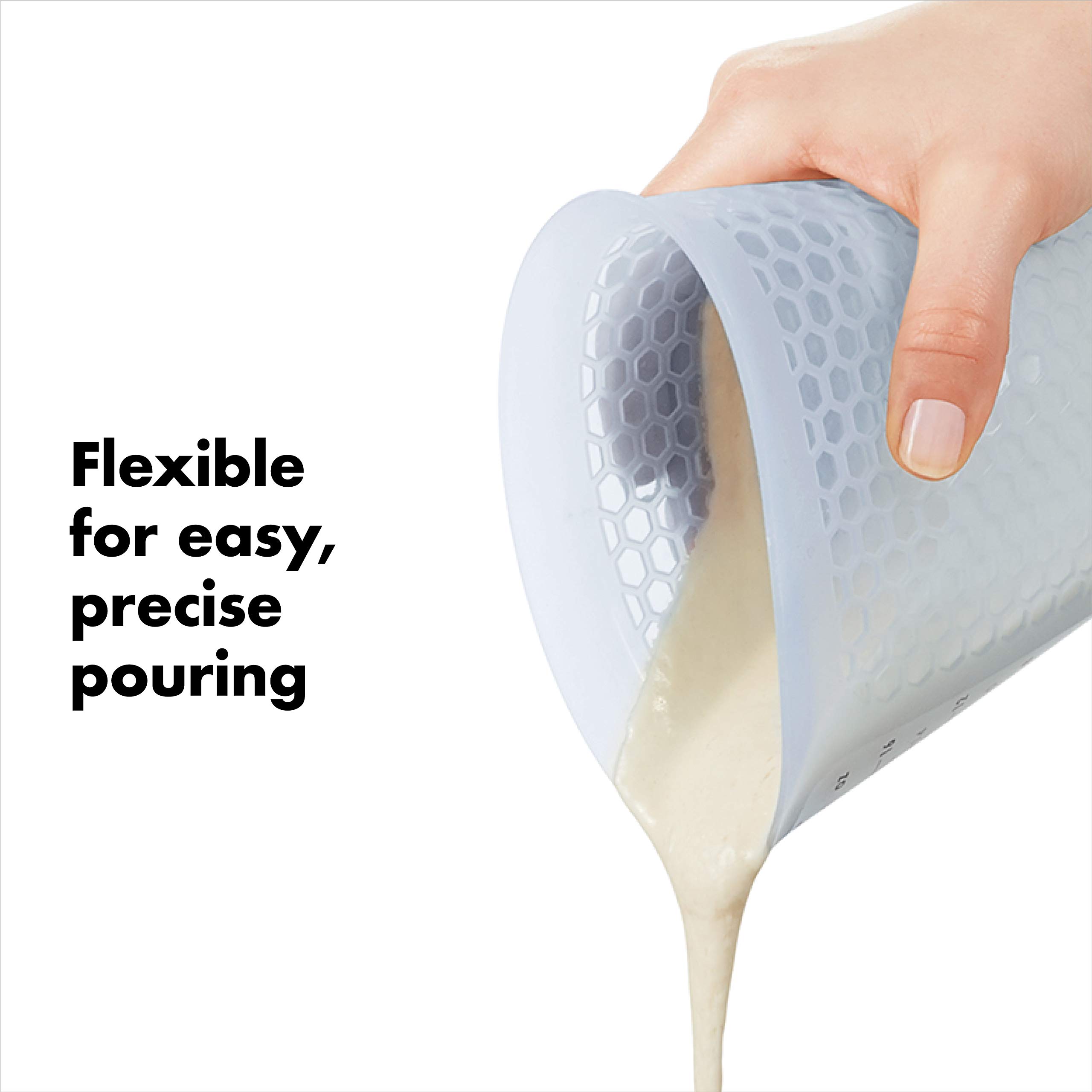 Foto 5 | Vaso Medidor Oxo Good Grips De Silicona Transparente  500 Ml - Venta Internacional.
