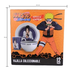 Foto 1 | Naruto Shippuden Vajilla 1 Naruto 12 Piezas Edición Limitada