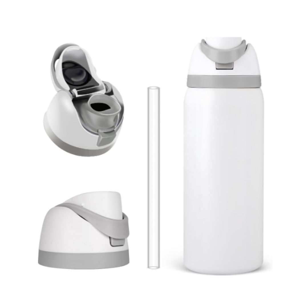 Foto 2 pulgar | Termo térmico de acero inoxidable 16oz (473 ml) tapa abatible antiderrames