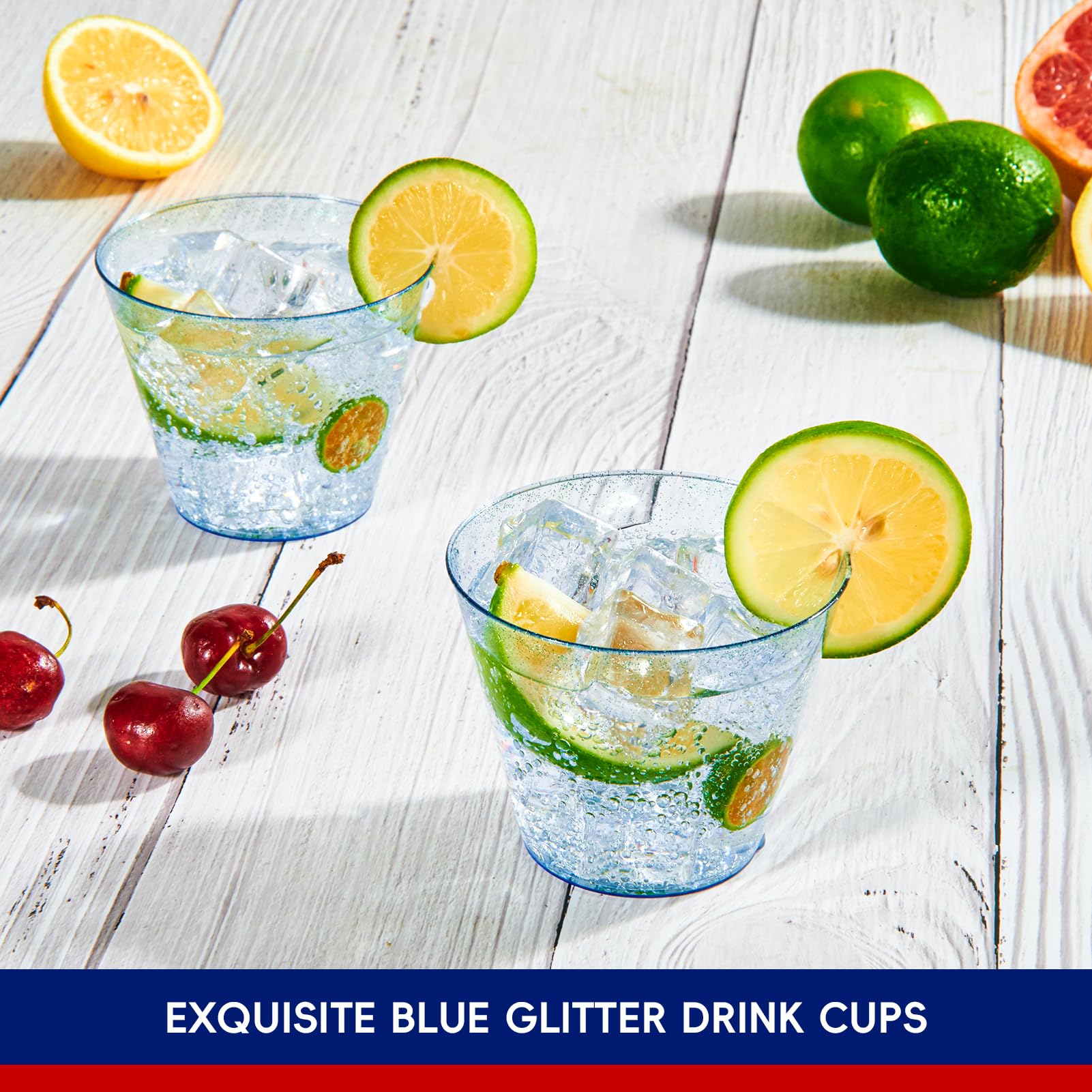 Foto 5 | Vasos Desechables Jolly Chef  9 Oz  Plástico Azul  Paquete De 100 - Venta Internacional.