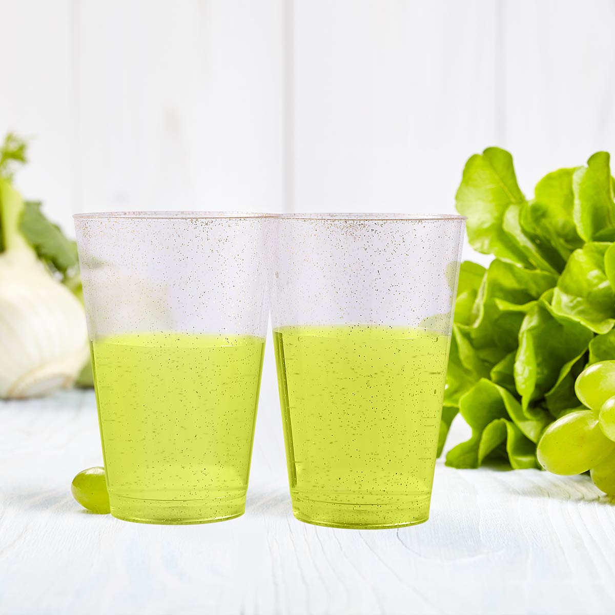 Foto 5 | Vasos De Plástico Jolly Chef  14 Onzas  Purpurina Dorada  Paquete De 100 - Venta Internacional.