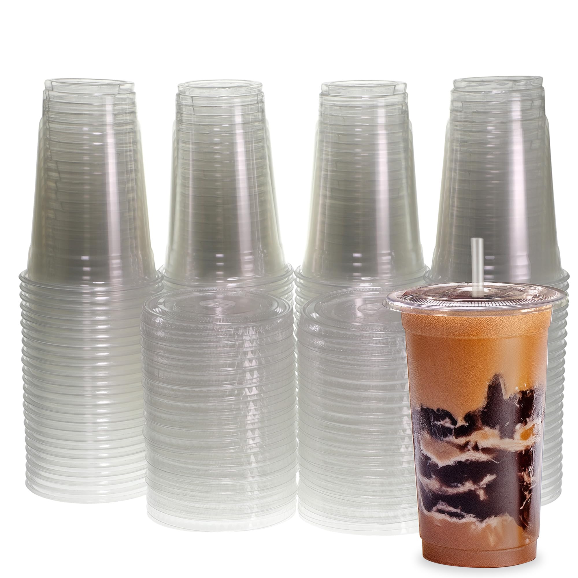 Foto 2 pulgar | Vasos Desechables Freshware De Plástico Transparente De 600 Ml [paquete De 100] - Venta Internacional.