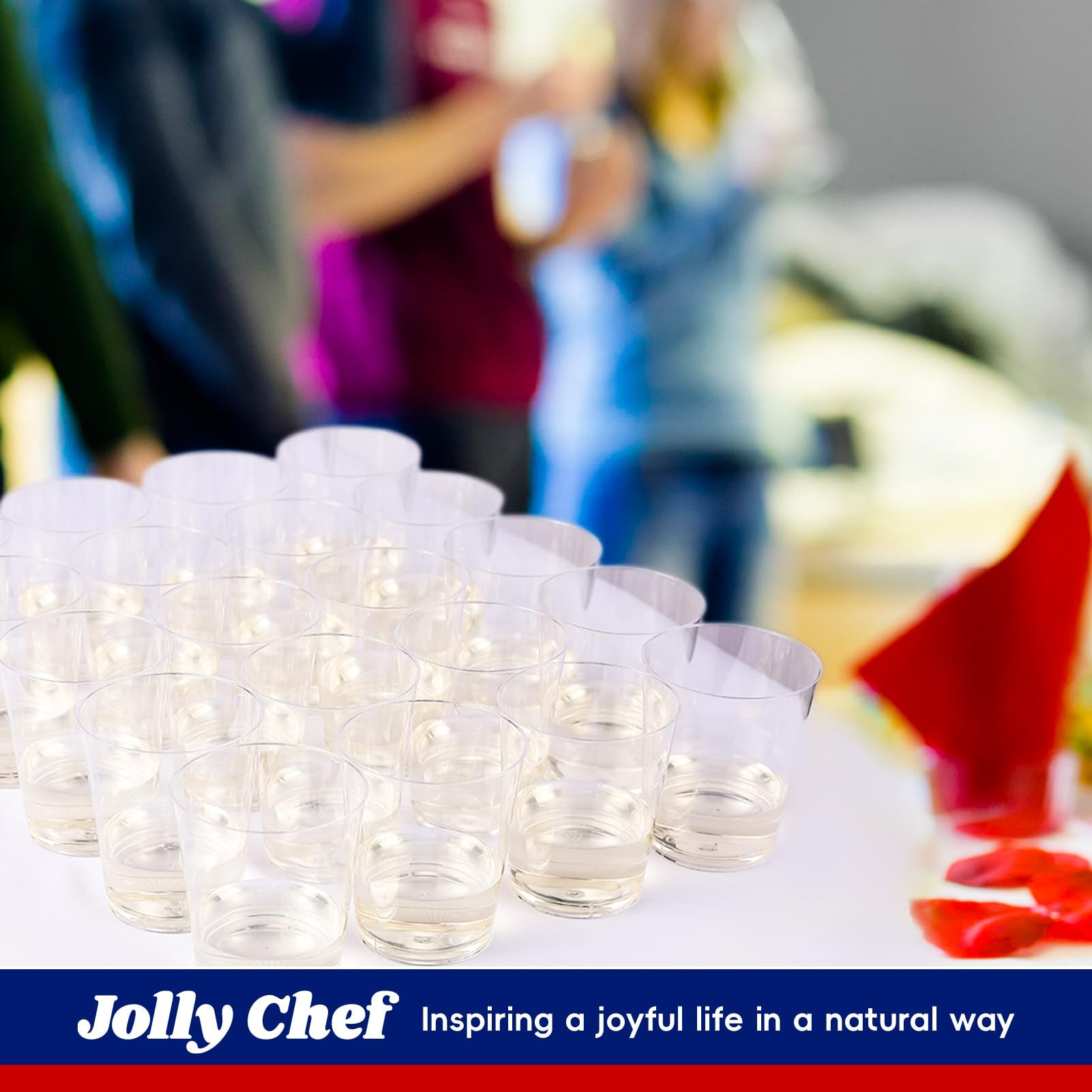 Foto 6 pulgar | Vasos Desechables De Plástico Jolly Chef  300 Ml  200 Unidades  Transparentes - Venta Internacional.