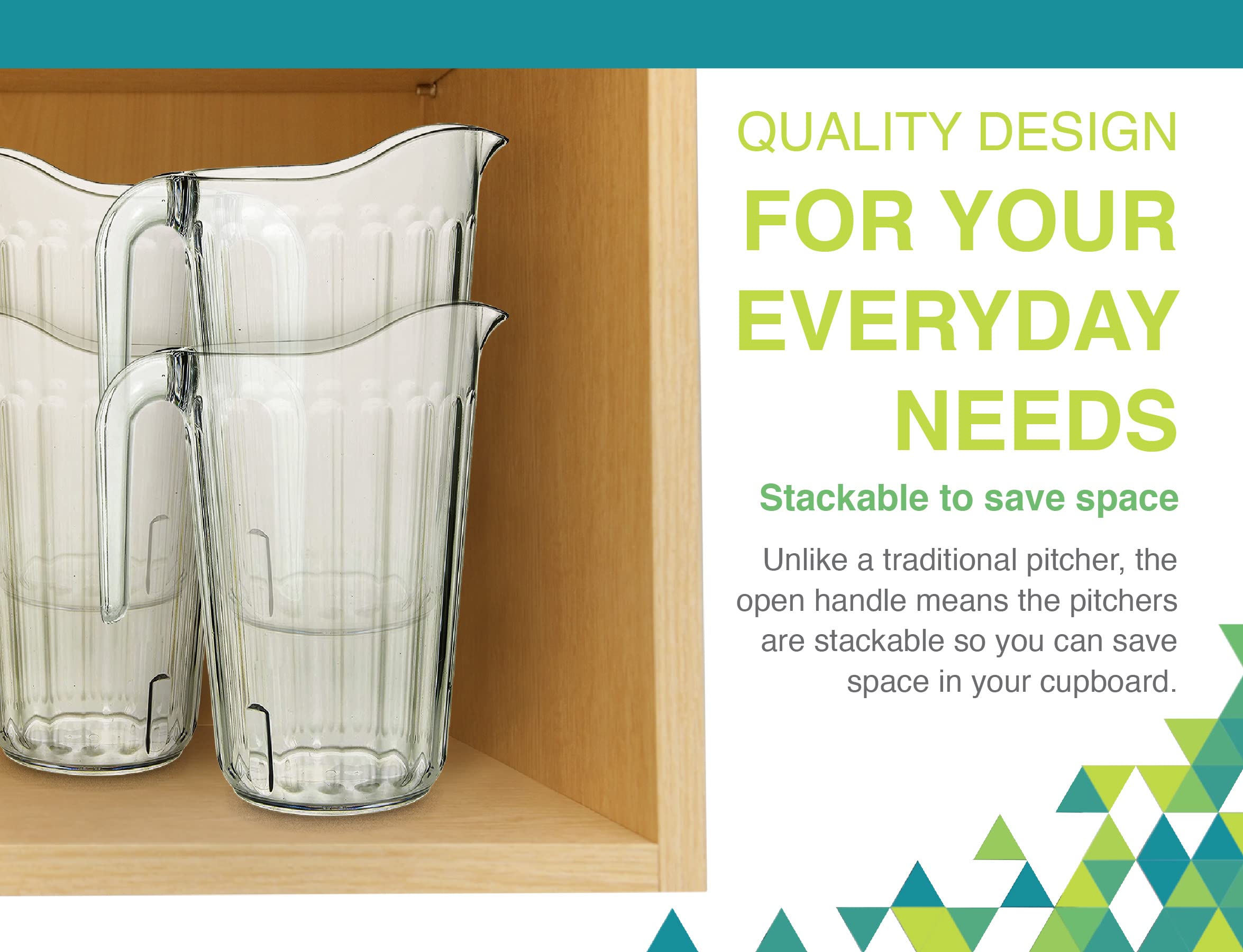 Foto 7 | Pitcher Arrow Home Products  Plástico Transparente  1 8 L  Apilable - Venta Internacional.