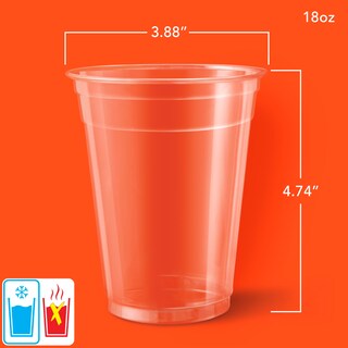 Foto 2 | Vasos De Plástico Hefty Party Perfect 18 Onzas 140 Unidades Transparentes - Venta Internacional.
