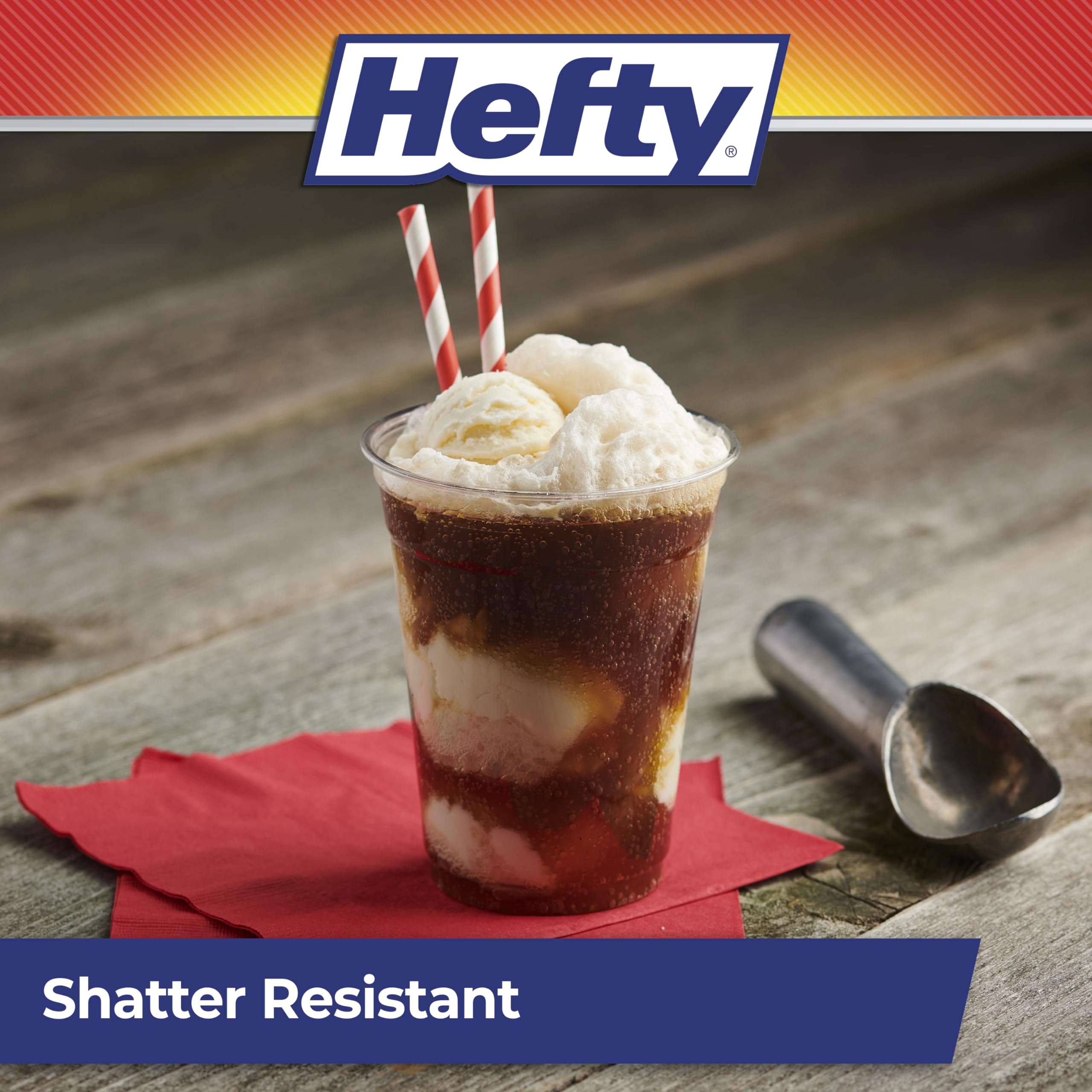 Foto 4 | Vasos De Plástico Hefty Party Perfect  18 Onzas  140 Unidades  Transparentes - Venta Internacional.