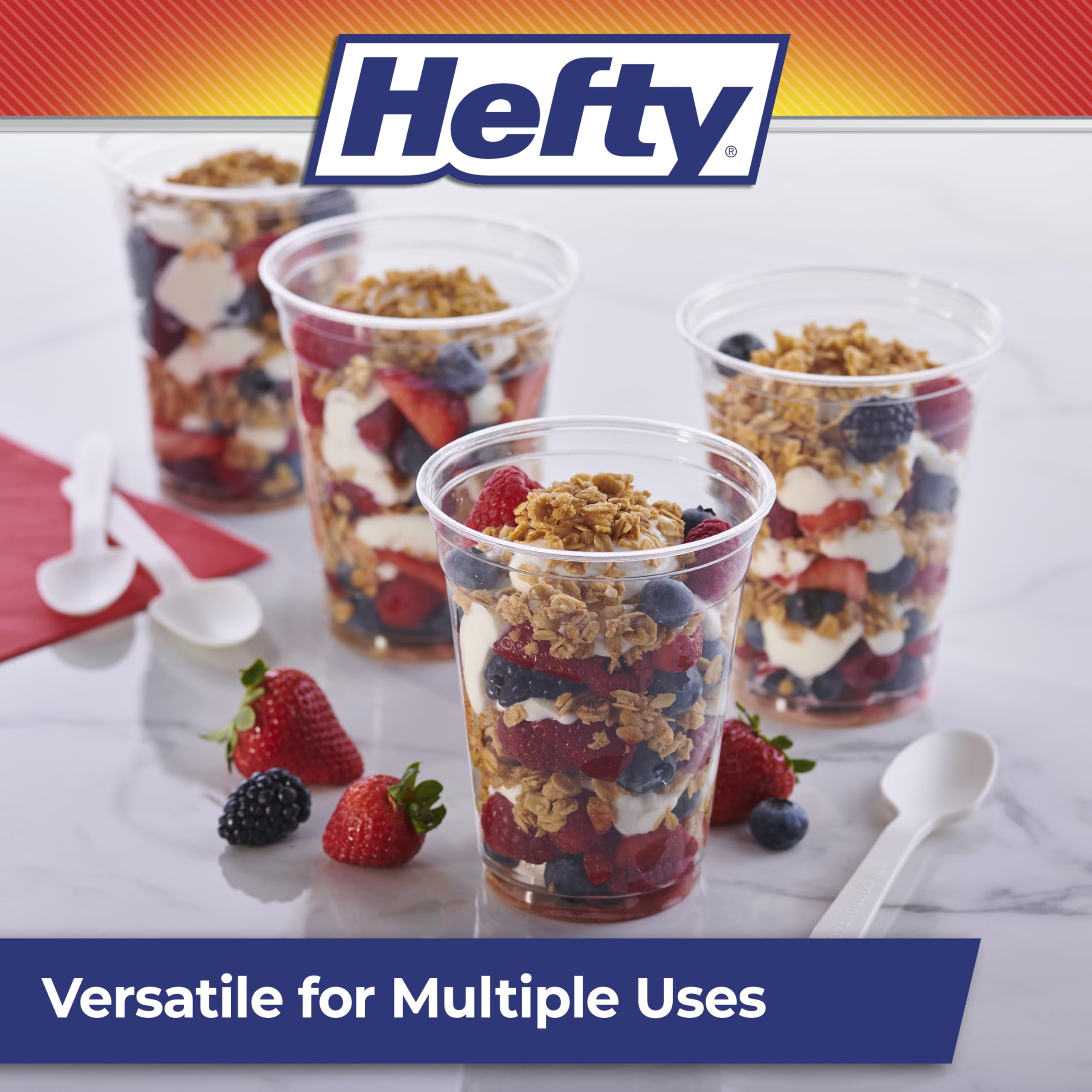 Foto 7 pulgar | Vasos De Plástico Hefty Party Perfect  18 Onzas  140 Unidades  Transparentes - Venta Internacional.