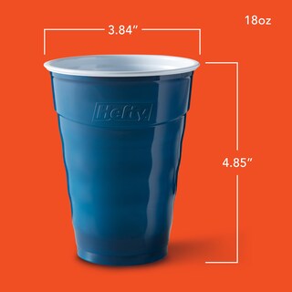Foto 2 | Vasos Desechables De Plástico Hefty Party On 18 Oz Azul Marino 120 Unidades - Venta Internacional.