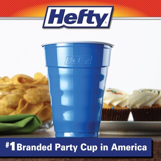 Foto 3 | Vasos Desechables De Plástico Hefty Party On 18 Oz Azul Marino 120 Unidades - Venta Internacional.