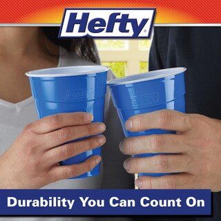 Foto 6 | Vasos Desechables De Plástico Hefty Party On 18 Oz Azul Marino 120 Unidades - Venta Internacional.