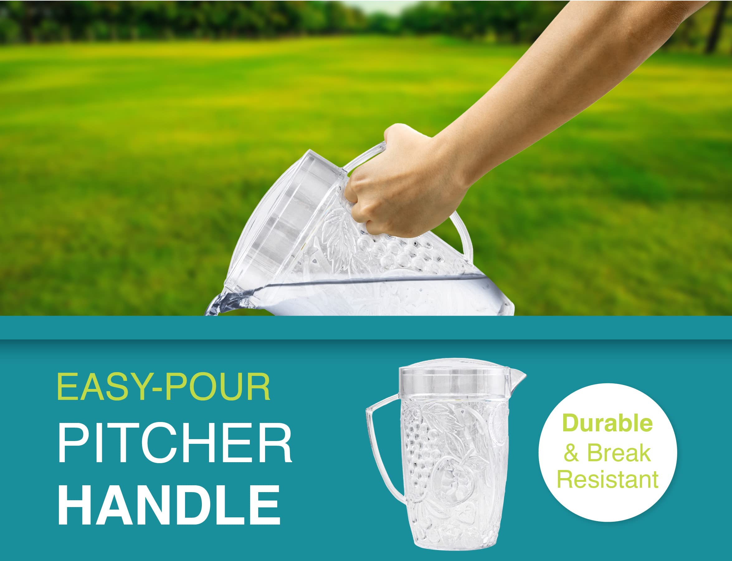 Foto 5 | Jarra De Bebidas Arrow Home Products  Plástico Transparente  2 25 L - Venta Internacional.