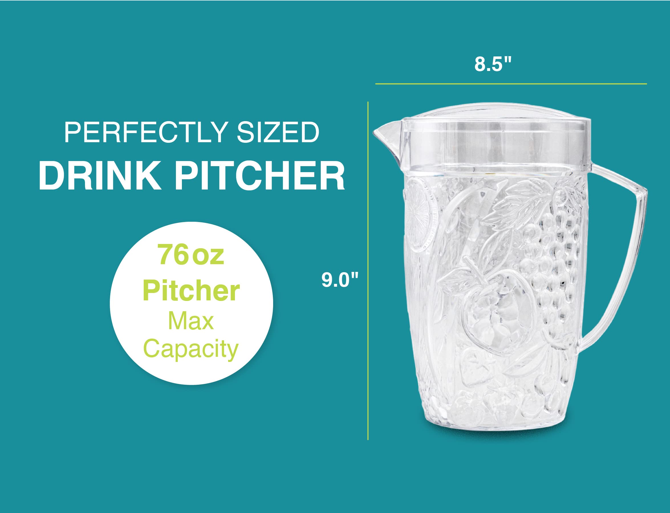 Foto 8 pulgar | Jarra De Bebidas Arrow Home Products  Plástico Transparente  2 25 L - Venta Internacional.
