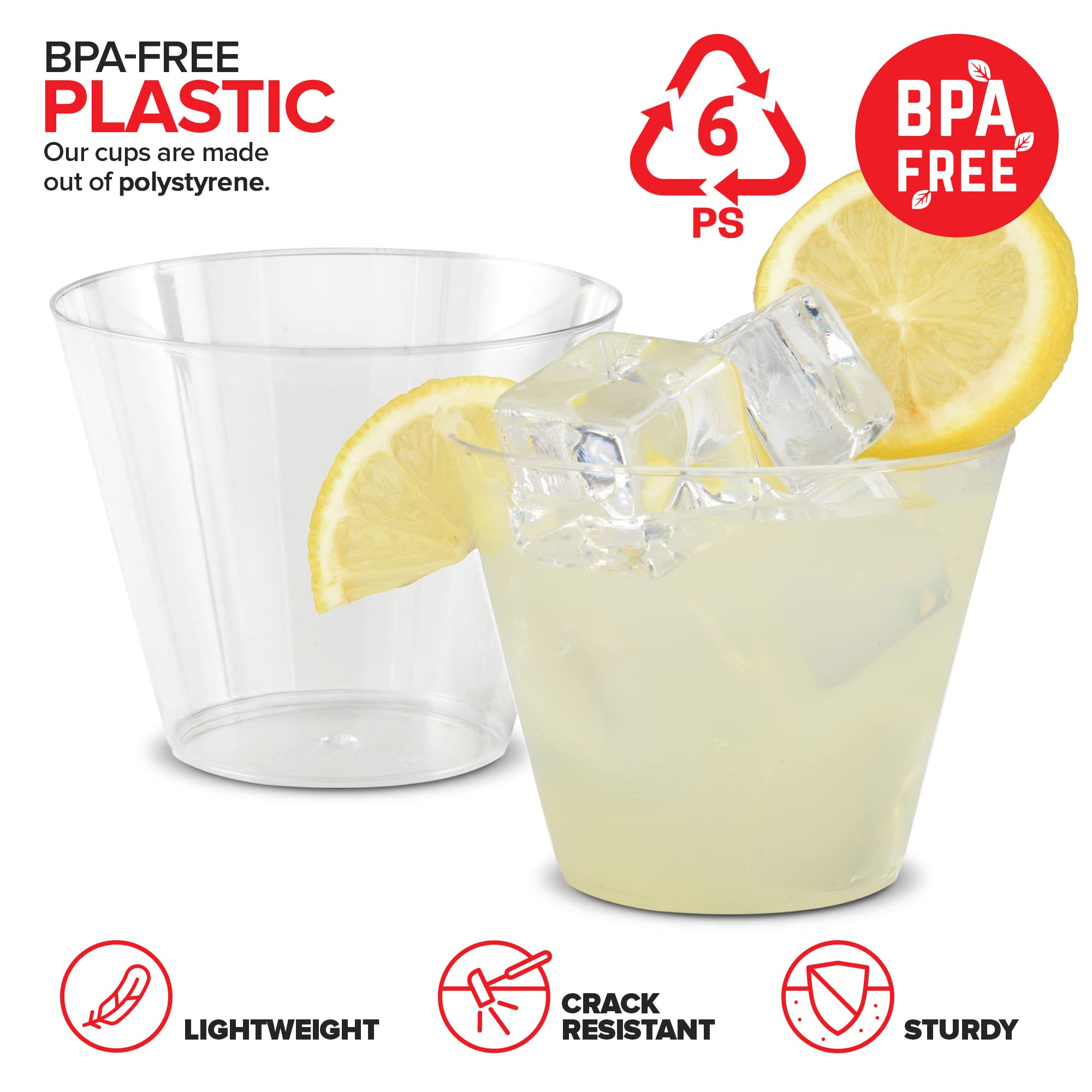 Foto 4 pulgar | Vasos De Plástico Desechables Stock Your Home 250 Ml (paquete De 200) - Venta Internacional.