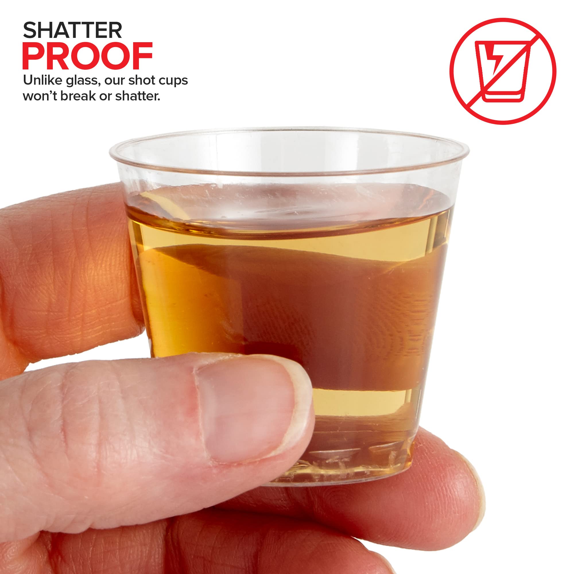 Foto 5 pulgar | Vasos De Plástico Para Chupito Stock Your Home  1 Ml  Transparentes  1 Onza  1000 Unidades - Venta Internacional.
