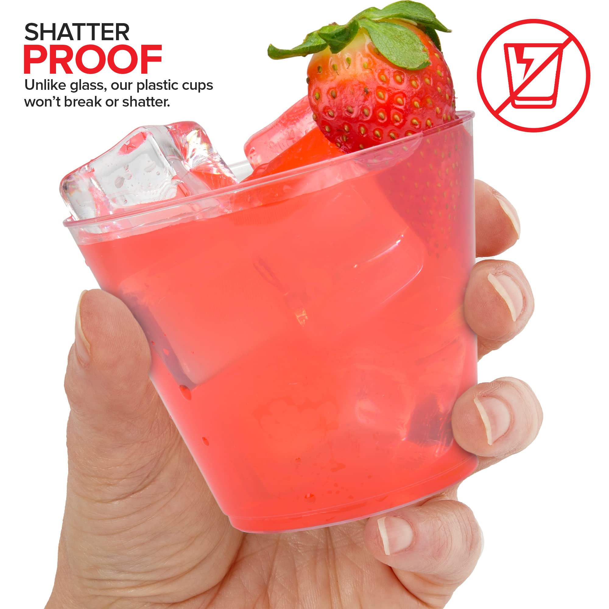 Foto 5 | Vasos De Plástico Desechables Stock Your Home 250 Ml (paquete De 100) - Venta Internacional.
