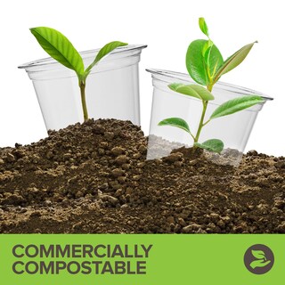 Foto 4 | Vasos Para Bebidas Frías Stock Your Home Transparentes 350 Ml (paquete De 100) Compostables - Venta Internacional.