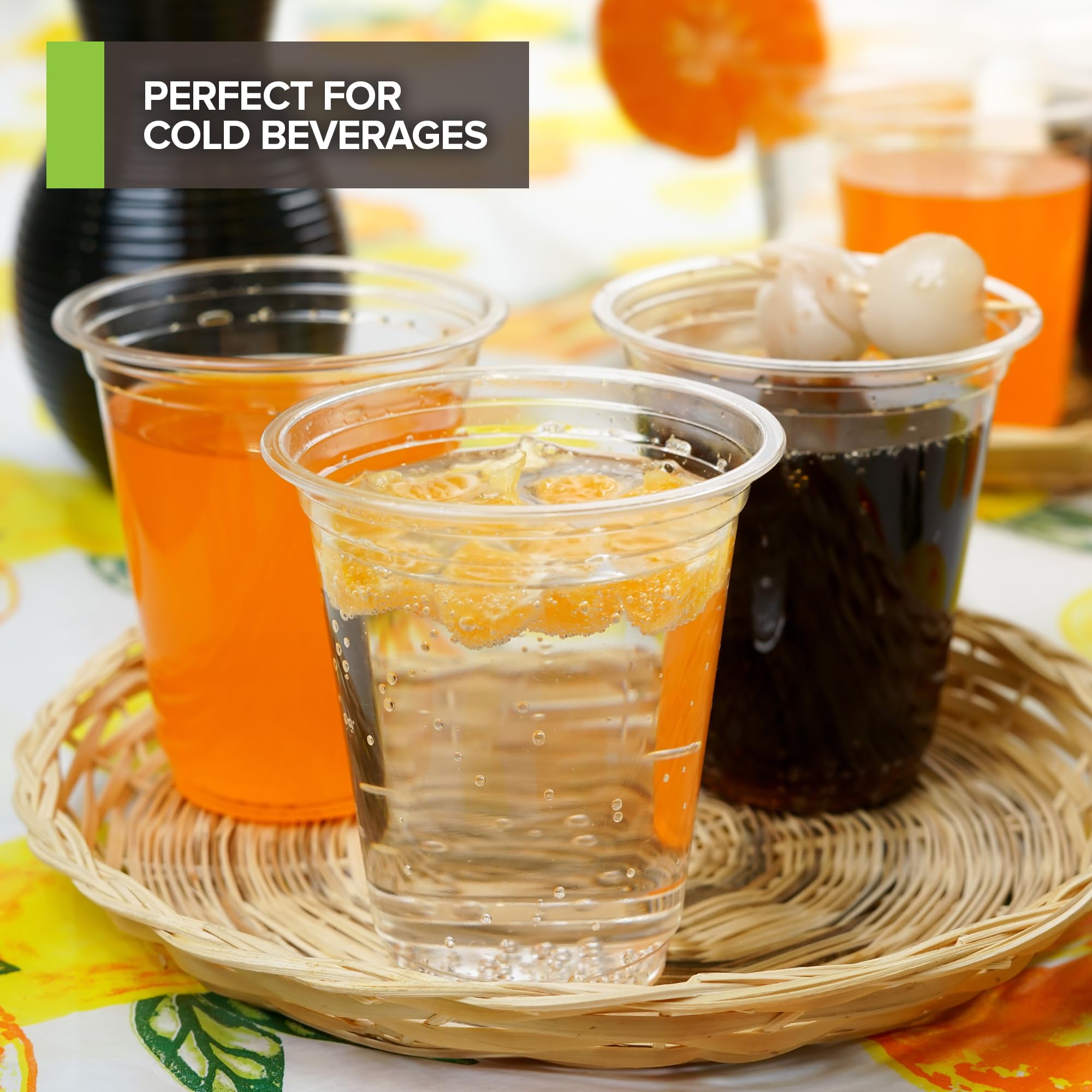 Foto 6 | Vasos Para Bebidas Frías Stock Your Home  Transparentes  350 Ml (paquete De 100)  Compostables - Venta Internacional.