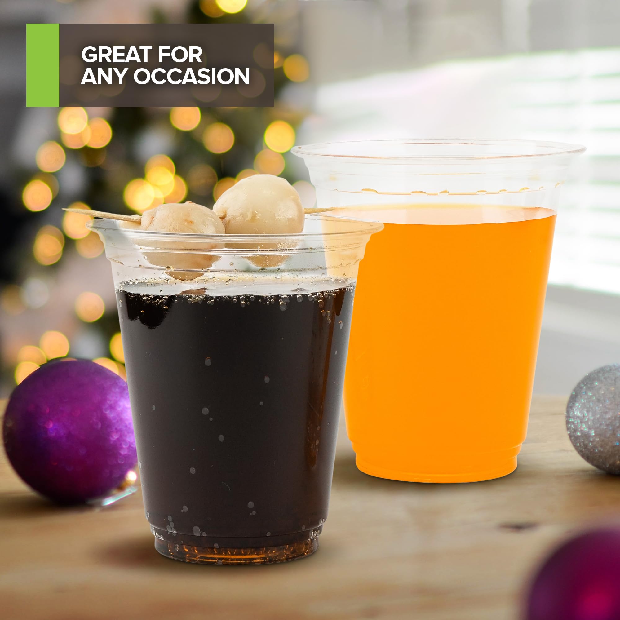 Foto 7 | Vasos Para Bebidas Frías Stock Your Home  Transparentes  350 Ml (paquete De 100)  Compostables - Venta Internacional.