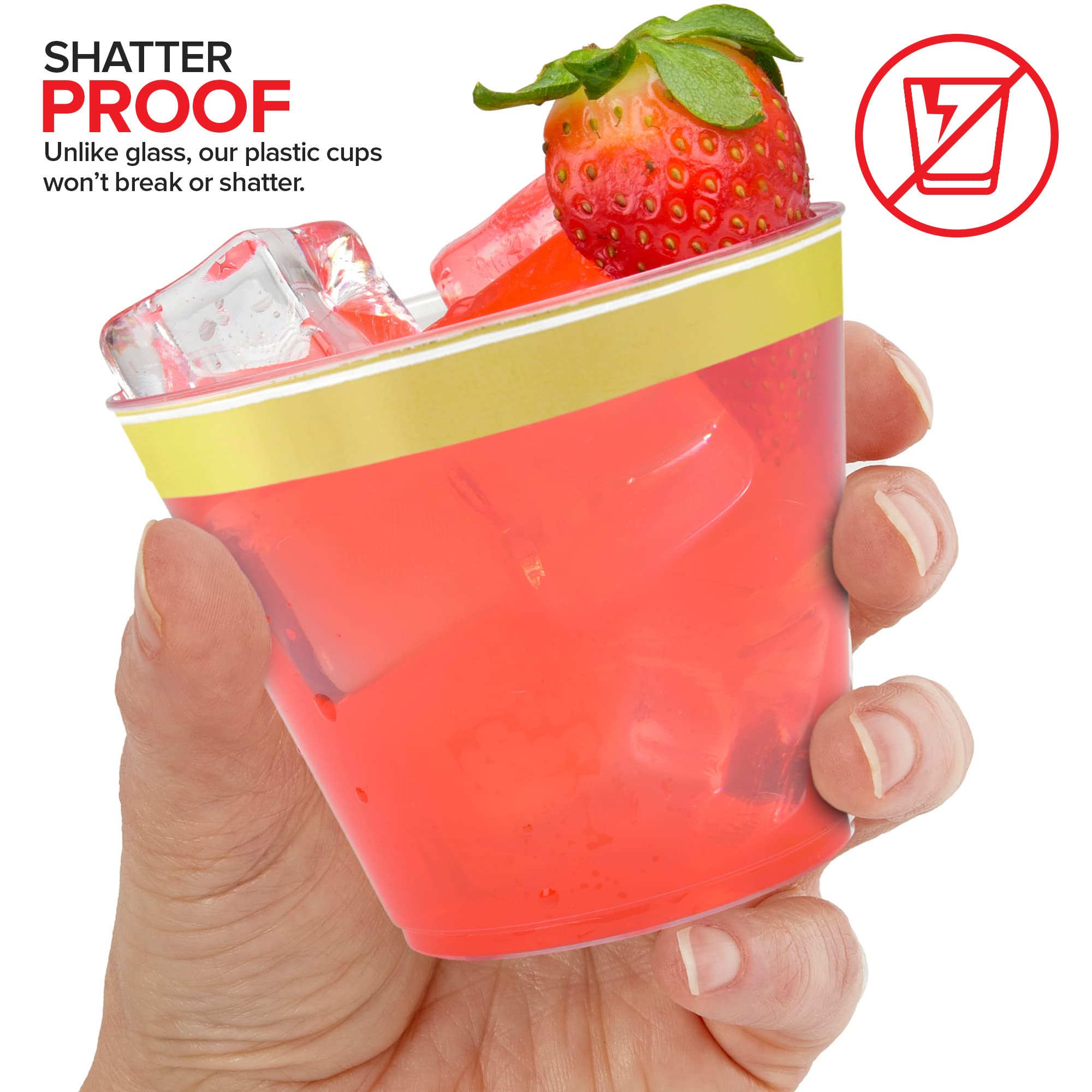 Foto 5 | Vasos De Plástico Desechables Stock Your Home 270 Ml (paquete De 100) - Venta Internacional.