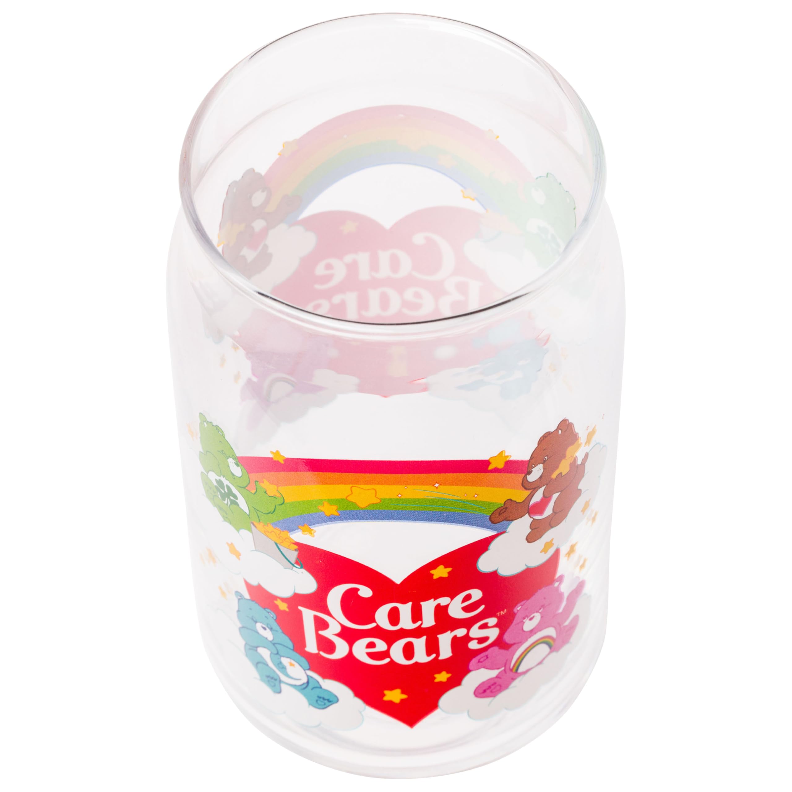 Foto 3 | Vaso Con Tarro De Vidrio Silver Buffalo Care Bears  16 Oz  Paquete De 2 - Venta Internacional.